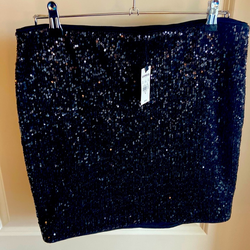 Express Black sequin mini skirt - new with tag!  Perfect for New Years Eve!